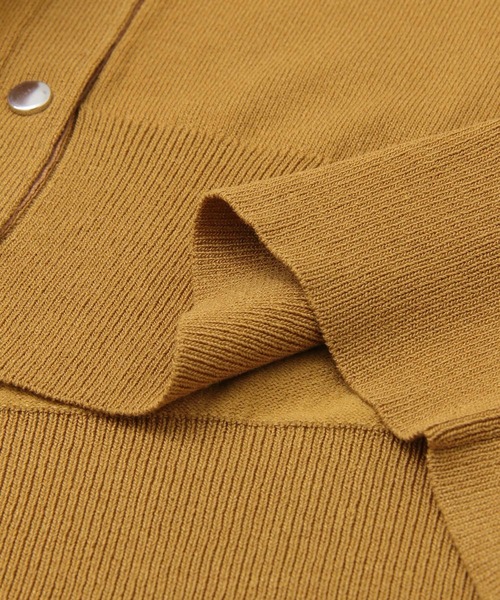 KBF+(ケービーエフプラス)の「KBF+ ルーズニットカーディガン(カーディガン/ボレロ・レディース・ブラック/オフホワイト/キャメル・ONE)」の17枚目の写真