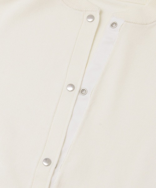 KBF+(ケービーエフプラス)の「KBF+ ルーズニットカーディガン(カーディガン/ボレロ・レディース・ブラック/オフホワイト/キャメル・ONE)」の7枚目の写真