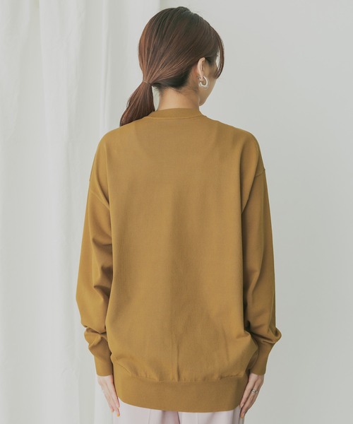 KBF+(ケービーエフプラス)の「KBF+ ルーズニットカーディガン(カーディガン/ボレロ・レディース・ブラック/オフホワイト/キャメル・ONE)」の8枚目の写真