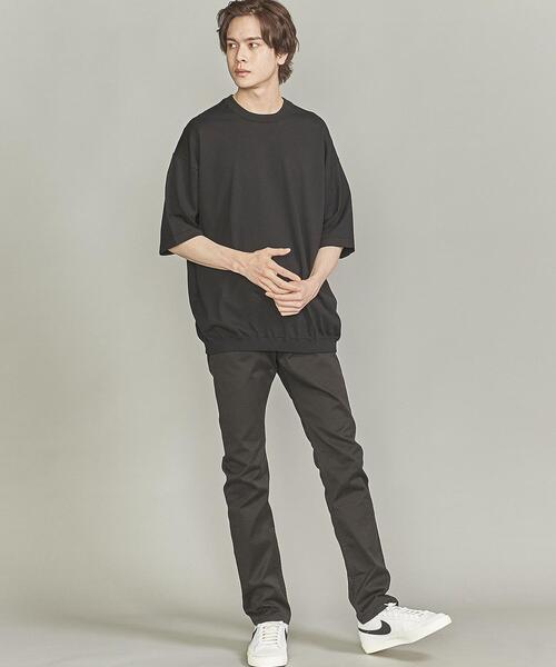 BEAUTY&YOUTH UNITED ARROWS（ビューティーアンドユースユナイテッドアローズ）の「BY GIZA コットン リラックスシルエット Tシャツ（Tシャツ/カットソー・メンズ・ライトグレー/ブラック/オリーブ/ライトピンク・SMALL/MEDIUM/LARGE/X-LARGE）」の13枚目の写真