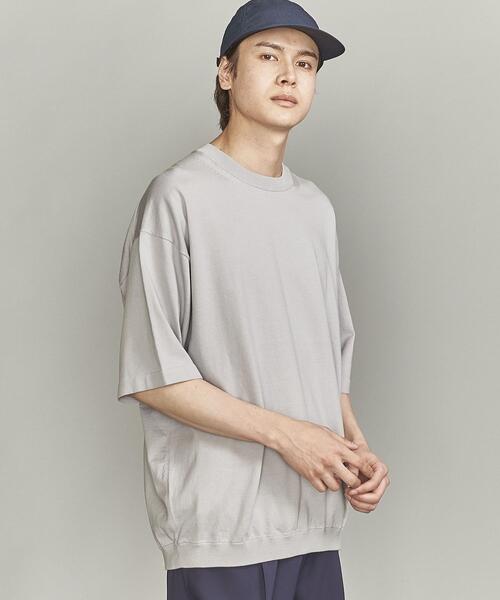 BEAUTY&YOUTH UNITED ARROWS（ビューティーアンドユースユナイテッドアローズ）の「BY GIZA コットン リラックスシルエット Tシャツ（Tシャツ/カットソー・メンズ・ライトグレー/ブラック/オリーブ/ライトピンク・SMALL/MEDIUM/LARGE/X-LARGE）」の14枚目の写真