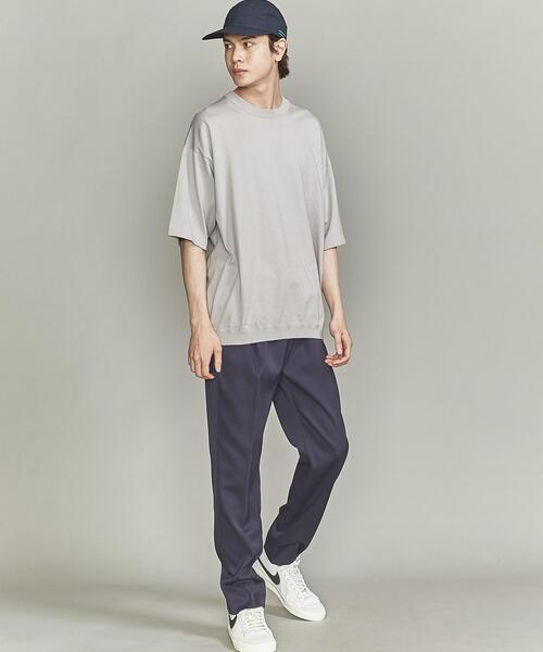 BEAUTY&YOUTH UNITED ARROWS（ビューティーアンドユースユナイテッドアローズ）の「BY GIZA コットン リラックスシルエット Tシャツ（Tシャツ/カットソー・メンズ・ライトグレー/ブラック/オリーブ/ライトピンク・SMALL/MEDIUM/LARGE/X-LARGE）」の15枚目の写真