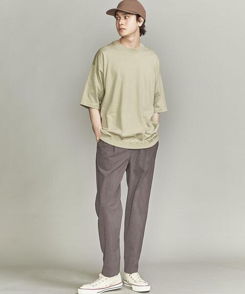 BEAUTY&YOUTH UNITED ARROWS（ビューティーアンドユースユナイテッドアローズ）の「BY GIZA コットン リラックスシルエット Tシャツ（Tシャツ/カットソー・メンズ・ライトグレー/ブラック/オリーブ/ライトピンク・SMALL/MEDIUM/LARGE/X-LARGE）」の18枚目の写真