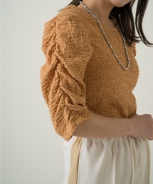 Kastane | ジャガードレースシャーリングT(Tシャツ/カットソー)