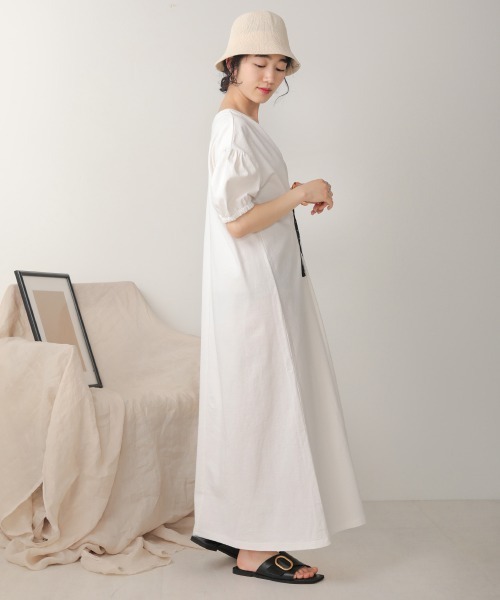 Bab（バブ）の「【WEB限定】２WAYデザインロングワンピース（ワンピース・レディース・パープル/オフホワイト/チャコール・38）」の14枚目の写真
