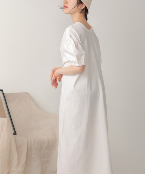 Bab（バブ）の「【WEB限定】２WAYデザインロングワンピース（ワンピース・レディース・パープル/オフホワイト/チャコール・38）」の15枚目の写真