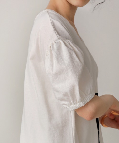 Bab（バブ）の「【WEB限定】２WAYデザインロングワンピース（ワンピース・レディース・パープル/オフホワイト/チャコール・38）」の7枚目の写真
