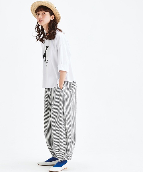 Sunny clouds（サニークラウズ）の「サニークラウズ　アラビアンパンツ（その他パンツ・レディース・ブラック/ホワイト×ブラック・MEDIUM/LARGE/X-LARGE/XX-LARGE/NM）」の18枚目の写真