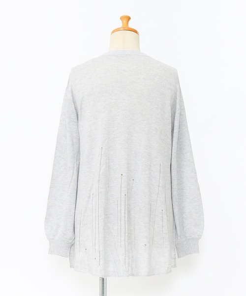 AS KNOW AS de base（アズノゥアズドゥバズ）の「しあわせの伝染ＰＯ（ニット/セーター・レディース・ネイビー/グリーン/グレー/ベージュ・FREE）」の6枚目の写真