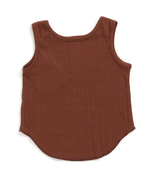 BREEZE（ブリーズ）の「/2WAYリブタンクトップ（タンクトップ・キッズ・ブラウン/チャコール・90/100/110/120/80/130/140）」の3枚目の写真