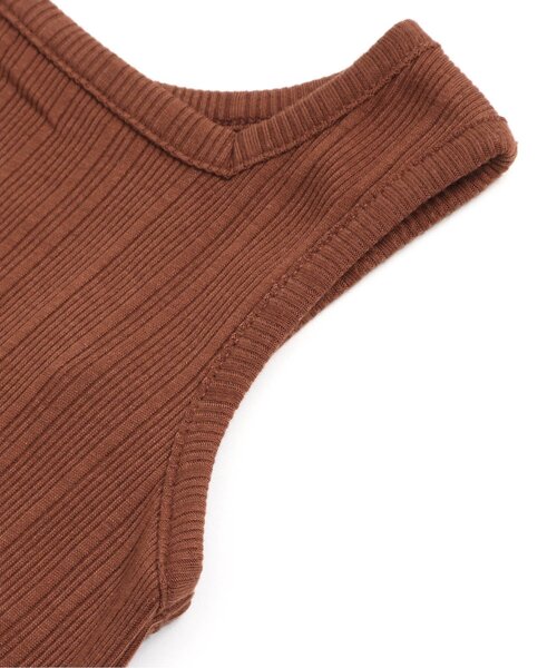 BREEZE（ブリーズ）の「/2WAYリブタンクトップ（タンクトップ・キッズ・ブラウン/チャコール・90/100/110/120/80/130/140）」の7枚目の写真