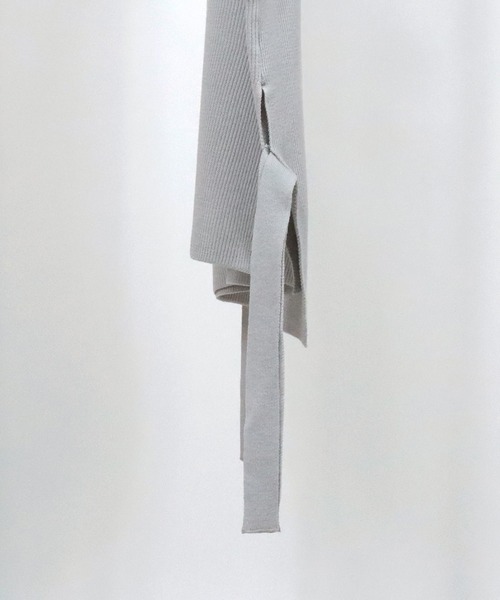 Confirm（コンファーム）の「Confirm / コンファーム サイドスリットオーバーニットベスト（ベスト・メンズ・ブラック/ベージュ/グレー/ミント・FREE）」の15枚目の写真