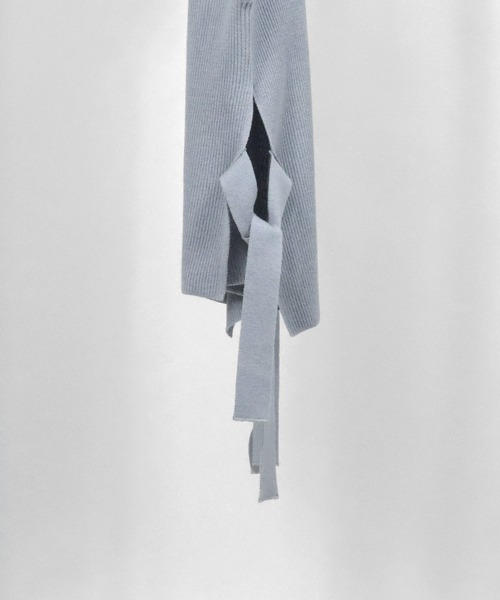 Confirm（コンファーム）の「Confirm / コンファーム サイドスリットオーバーニットベスト（ベスト・メンズ・ブラック/ベージュ/グレー/ミント・FREE）」の20枚目の写真