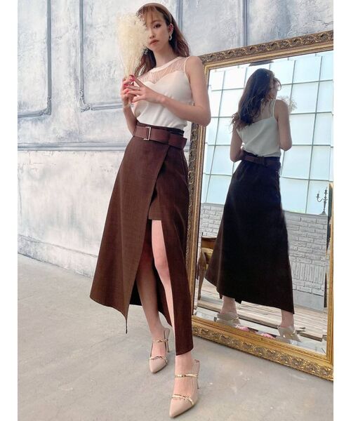 RESEXXY（リゼクシー）の「レース切替ニットトップス（ニット/セーター・レディース・ブラック/レッド/オフホワイト・FREE）」の20枚目の写真