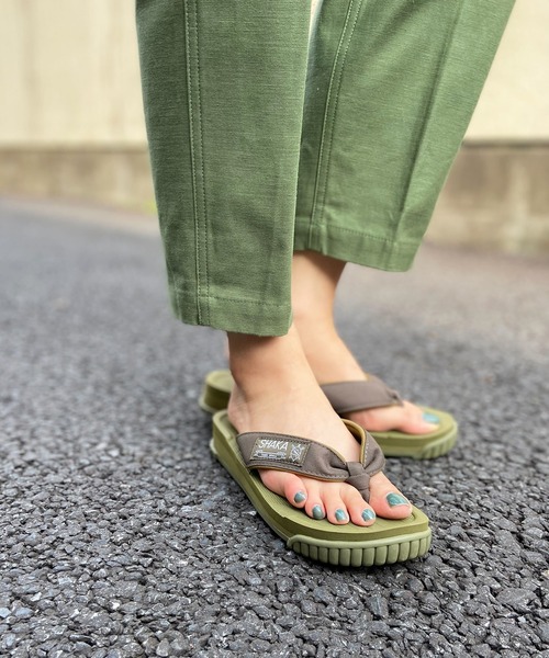 SHAKA（シャカ）の「LAWN SLIDE 22SSモデル（サンダル・レディース・ブラック/ダークブラウン/ブラウン系その他/ナチュラル/アーミー/ガンメタ/キナリ/オリーブ系/ベージュ系その他/モカ/ブラック系その他・4/7/10/5/8/6/9/11/23/24/29/28/26/27/22/25）」の11枚目の写真