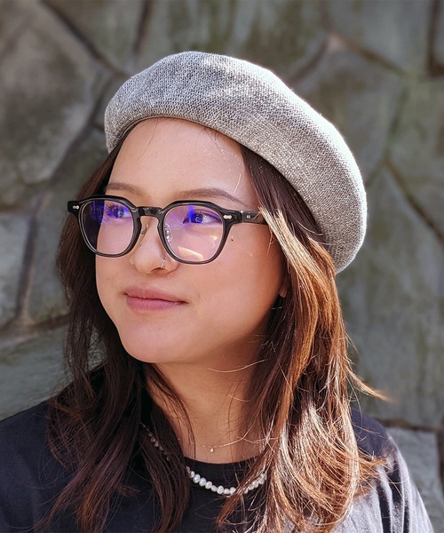 RIVER UP（リバーアップ）の「RIVER UP LINEN THERMO BERET / リバーアップ リネンサーモベレー（ハンチング/ベレー帽・メンズ・ブラック/ベージュ/ネイビー/グレー・ONE SIZE）」の2枚目の写真