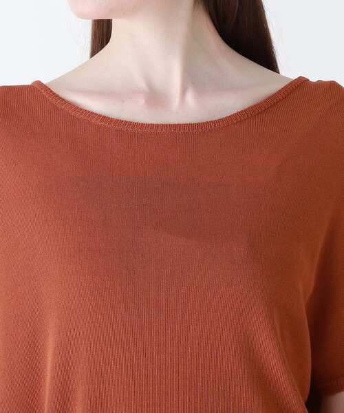 DRESKIP（ドレスキップ）の「◆style zampa for the holidays 【2点SET】チュニックニット×透かしパンツセット（セットアップ・レディース・ダークオレンジ/オフホワイト/ブラック・02）」の13枚目の写真