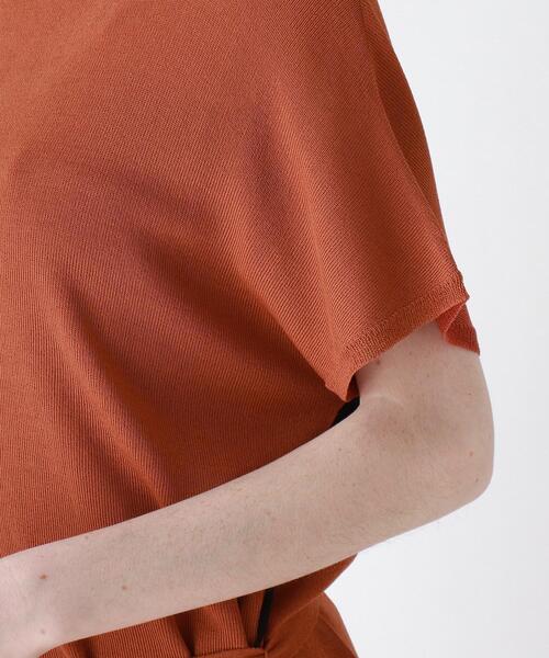 DRESKIP（ドレスキップ）の「◆style zampa for the holidays 【2点SET】チュニックニット×透かしパンツセット（セットアップ・レディース・ダークオレンジ/オフホワイト/ブラック・02）」の14枚目の写真