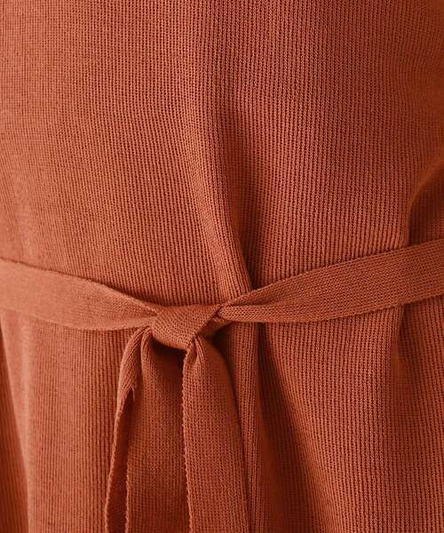 DRESKIP（ドレスキップ）の「◆style zampa for the holidays 【2点SET】チュニックニット×透かしパンツセット（セットアップ・レディース・ダークオレンジ/オフホワイト/ブラック・02）」の18枚目の写真