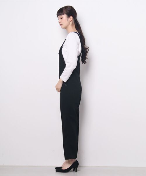 JENNE（ジェンヌ）の「美シルエットサロペット（サロペット/オーバーオール・レディース・ブラック・M/S/L）」の14枚目の写真
