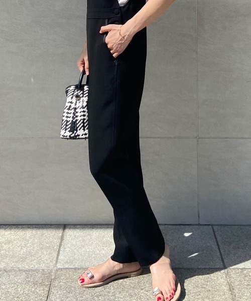 JENNE（ジェンヌ）の「美シルエットサロペット（サロペット/オーバーオール・レディース・ブラック・M/S/L）」の8枚目の写真