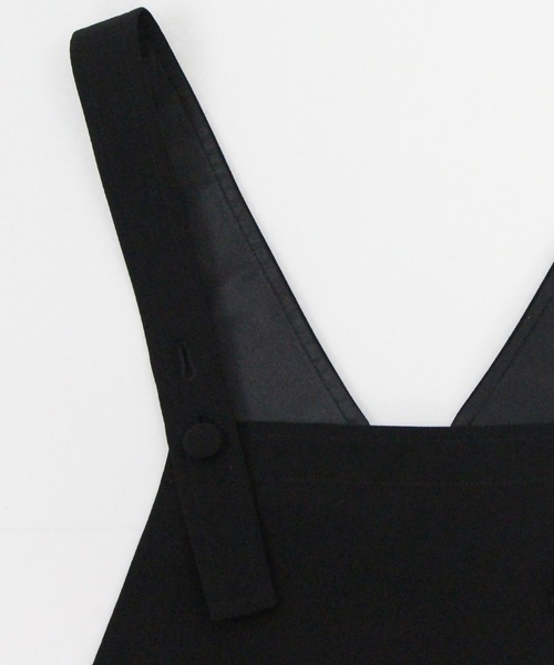 JENNE（ジェンヌ）の「美シルエットサロペット（サロペット/オーバーオール・レディース・ブラック・M/S/L）」の11枚目の写真