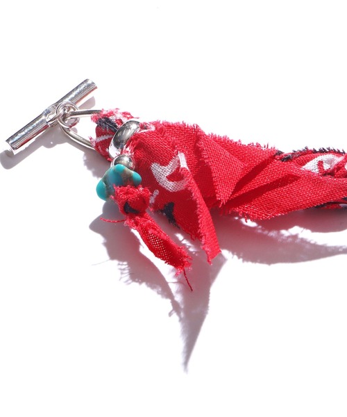 SunKu（サンク）の「SunKu/サンク BANDANA BRACELET バンダナ ブレスレット（ブレスレット・メンズ・ブラック/パープル/ネイビー/ブラウン/グレー/レッド/ピンク/ターコイズブルー/ライム/イエロー/オレンジ/グリーン/グレイッシュブルー/レッドパープル/ベージュ・FREE）」の17枚目の写真