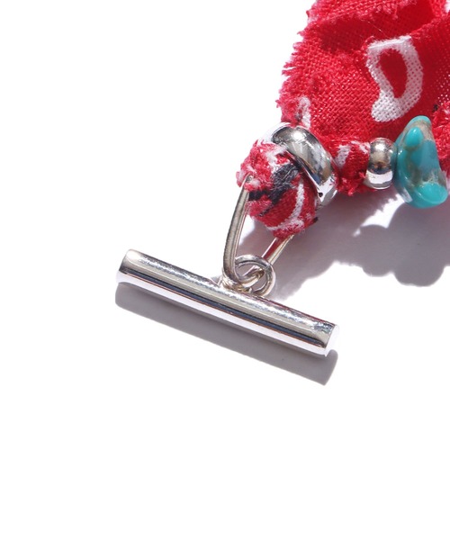 SunKu（サンク）の「SunKu/サンク BANDANA BRACELET バンダナ ブレスレット（ブレスレット・メンズ・ブラック/パープル/ネイビー/ブラウン/グレー/レッド/ピンク/ターコイズブルー/ライム/イエロー/オレンジ/グリーン/グレイッシュブルー/レッドパープル/ベージュ・FREE）」の18枚目の写真