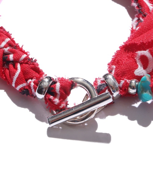 SunKu（サンク）の「SunKu/サンク BANDANA BRACELET バンダナ ブレスレット（ブレスレット・メンズ・ブラック/パープル/ネイビー/ブラウン/グレー/レッド/ピンク/ターコイズブルー/ライム/イエロー/オレンジ/グリーン/グレイッシュブルー/レッドパープル/ベージュ・FREE）」の16枚目の写真
