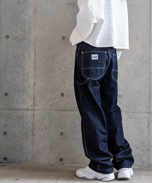 Lee（リー）の「Lee/リー デニム ストレートペインターパンツ（デニム
