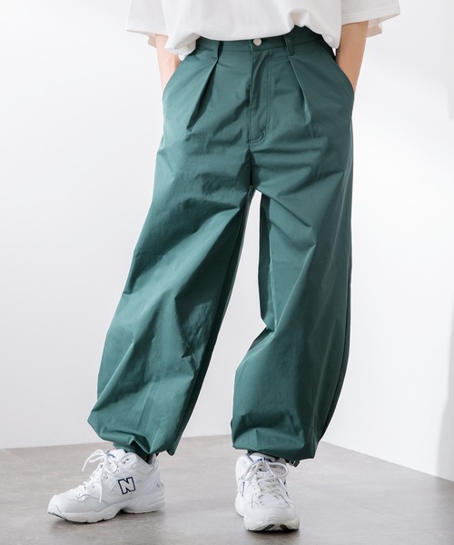 Adoon plain（アドーンプレーン）の「【Adoon plain】タックイージーパンツ（その他パンツ・メンズ・ブラック/グリーン/ライトカーキ・SMALL/MEDIUM/LARGE）」の3枚目の写真