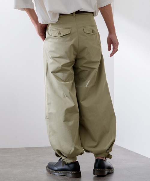 Adoon plain（アドーンプレーン）の「【Adoon plain】タックイージーパンツ（その他パンツ・メンズ・ブラック/グリーン/ライトカーキ・SMALL/MEDIUM/LARGE）」の5枚目の写真