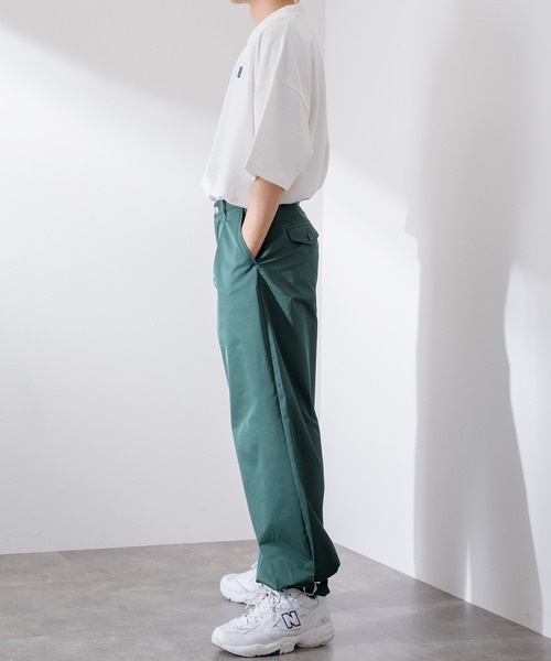 Adoon plain（アドーンプレーン）の「【Adoon plain】タックイージーパンツ（その他パンツ・メンズ・ブラック/グリーン/ライトカーキ・SMALL/MEDIUM/LARGE）」の13枚目の写真