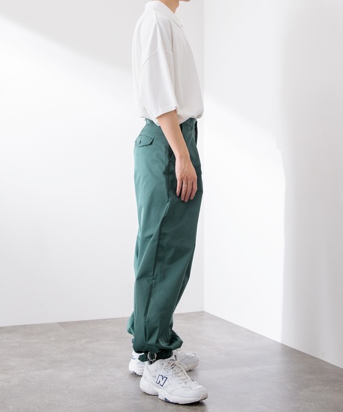 Adoon plain（アドーンプレーン）の「【Adoon plain】タックイージーパンツ（その他パンツ・メンズ・ブラック/グリーン/ライトカーキ・SMALL/MEDIUM/LARGE）」の14枚目の写真