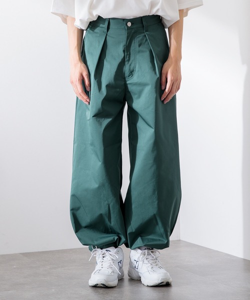 Adoon plain（アドーンプレーン）の「【Adoon plain】タックイージーパンツ（その他パンツ・メンズ・ブラック/グリーン/ライトカーキ・SMALL/MEDIUM/LARGE）」の15枚目の写真