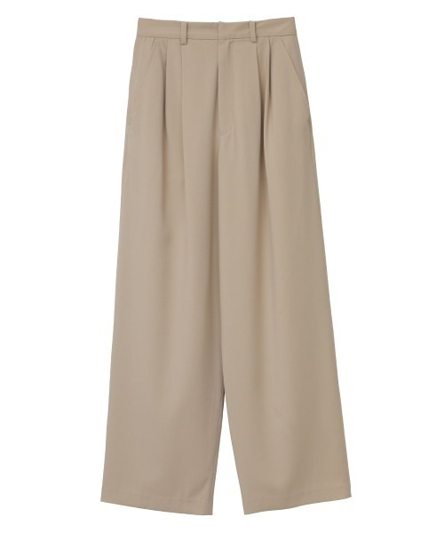 CLANE(クラネ)の「BASIC TUCK PANTS(スラックス・レディース・ブラック/オレンジ/ブルー/アイボリー・1/2/0)」の9枚目の写真