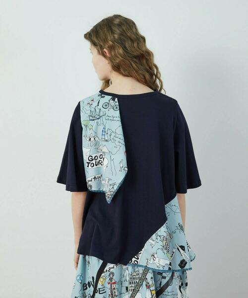 FRAPBOIS（フラボア）の「ヴォヤージュ カットソー（Tシャツ/カットソー・レディース・ネイビー/カーキ・1）」の4枚目の写真