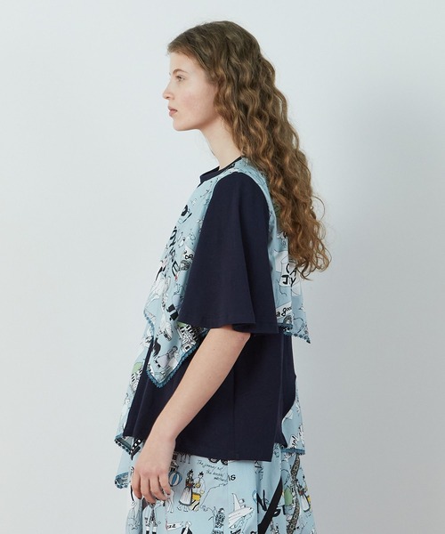 FRAPBOIS（フラボア）の「ヴォヤージュ カットソー（Tシャツ/カットソー・レディース・ネイビー/カーキ・1）」の13枚目の写真