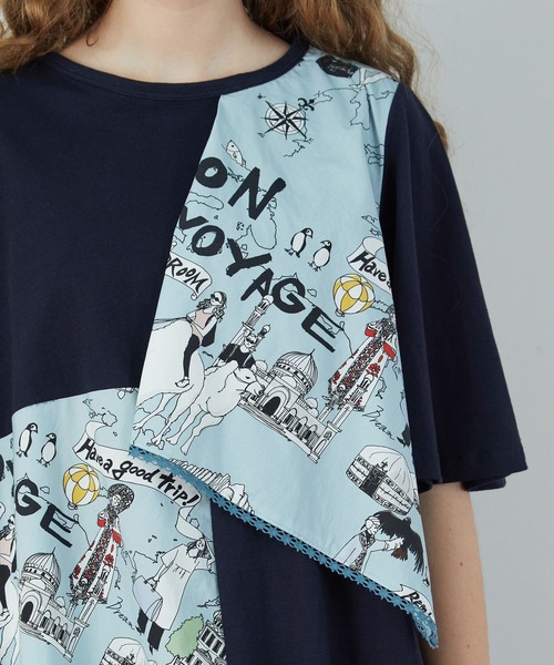 FRAPBOIS（フラボア）の「ヴォヤージュ カットソー（Tシャツ/カットソー・レディース・ネイビー/カーキ・1）」の7枚目の写真