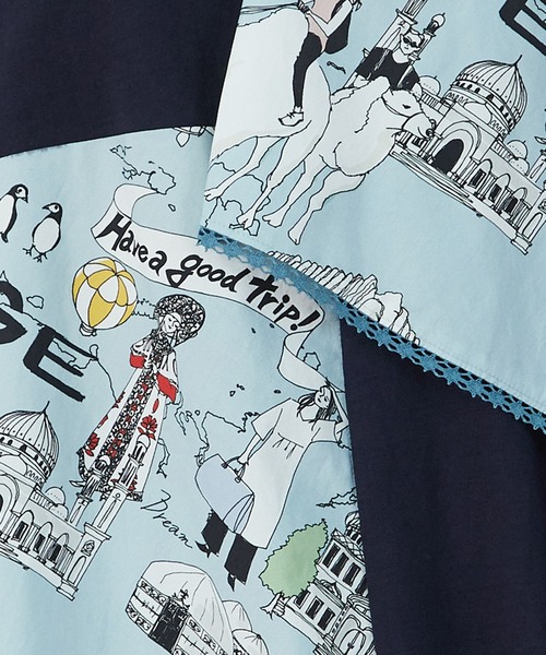 FRAPBOIS（フラボア）の「ヴォヤージュ カットソー（Tシャツ/カットソー・レディース・ネイビー/カーキ・1）」の5枚目の写真