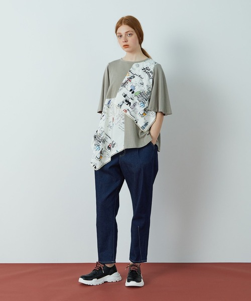 FRAPBOIS（フラボア）の「ヴォヤージュ カットソー（Tシャツ/カットソー・レディース・ネイビー/カーキ・1）」の6枚目の写真