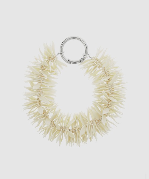 DRIES VAN NOTEN（ドリスヴァンノッテン）の「NECKLACE212-201 Q.065 W.NECKLACE（ネックレス・レディース・ベージュ/ライム・ONESIZE）」の2枚目の写真