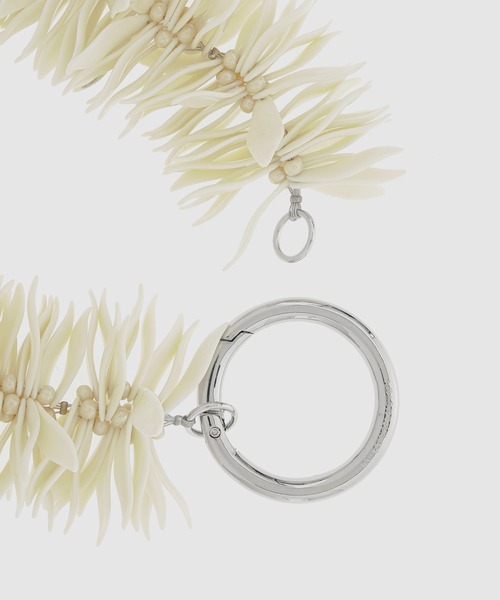 DRIES VAN NOTEN（ドリスヴァンノッテン）の「NECKLACE212-201 Q.065 W.NECKLACE（ネックレス・レディース・ベージュ/ライム・ONESIZE）」の4枚目の写真