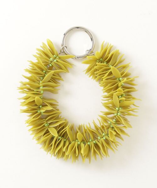 DRIES VAN NOTEN（ドリスヴァンノッテン）の「NECKLACE212-201 Q.065 W.NECKLACE（ネックレス・レディース・ベージュ/ライム・ONESIZE）」の3枚目の写真