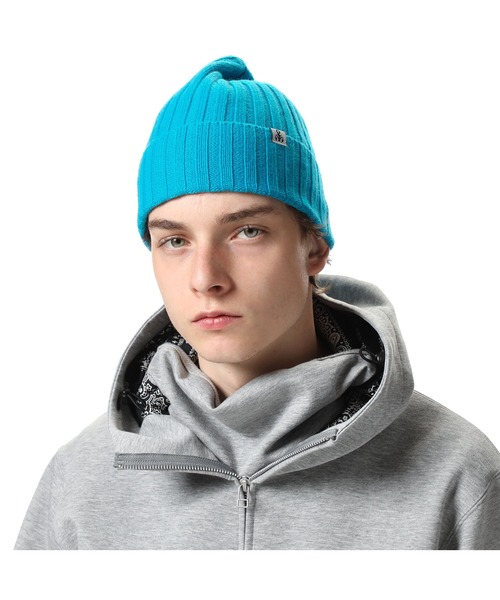 SOPHNET.(ソフネット)の「SCORPION KNIT CAP(ニットキャップ/ビーニー・メンズ・ブラック/ベージュ/パープル/ネイビー/サックスブルー・FREE)」の12枚目の写真