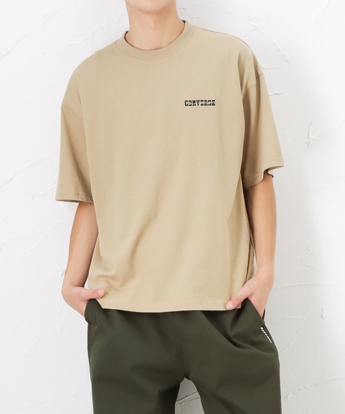 CONVERSE(コンバース)の「CONVERSE コンバース バックシューズプリント 半袖Tシャツ(Tシャツ/カットソー・メンズ・ベージュ/ブラック/グリーン/ホワイト・L/M/XL)」の6枚目の写真