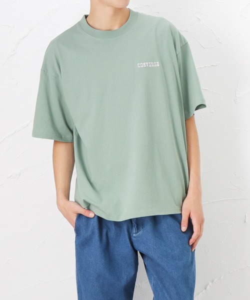 CONVERSE(コンバース)の「CONVERSE コンバース バックシューズプリント 半袖Tシャツ(Tシャツ/カットソー・メンズ・ベージュ/ブラック/グリーン/ホワイト・L/M/XL)」の5枚目の写真