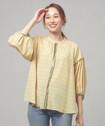 THE STATION STORE | ＜ma couleur（マ クルール)）＞プリント ボリュームスリーブ ブラウス(シャツ/ブラウス)