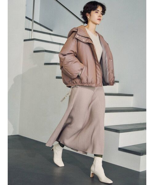 LAGUNAMOON（ラグナムーン）の「ラクーンフレアーニットワンピース（ワンピース・レディース・チャコールグレー/アイボリー/ミント・SMALL/MEDIUM）」の9枚目の写真