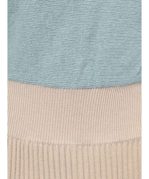 LAGUNAMOON（ラグナムーン）の「ラクーンフレアーニットワンピース（ワンピース・レディース・チャコールグレー/アイボリー/ミント・SMALL/MEDIUM）」の15枚目の写真